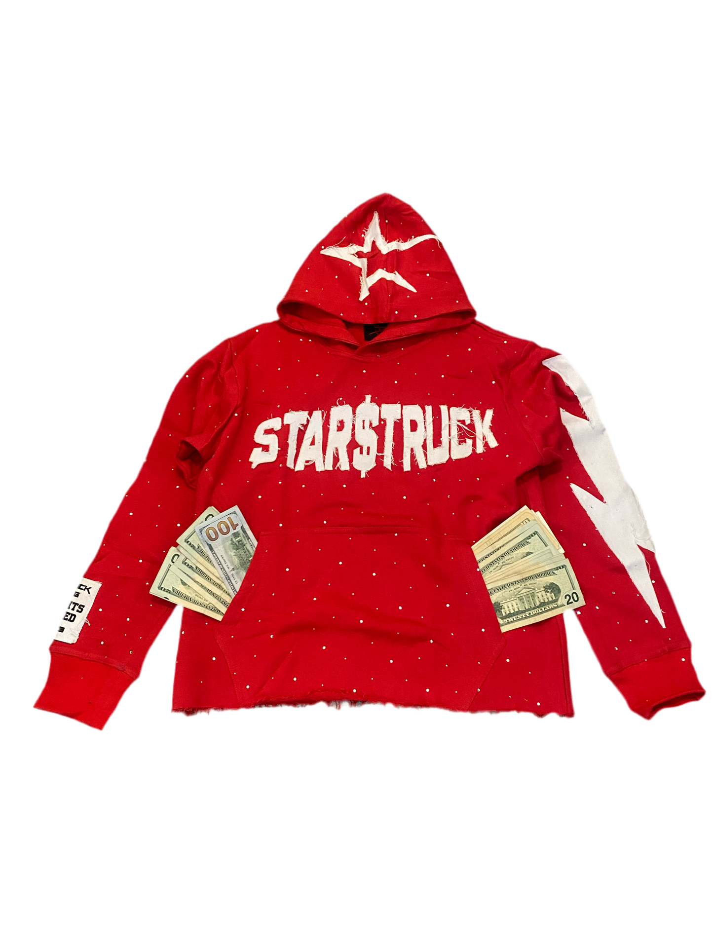 Red Rhinestone Hoodie