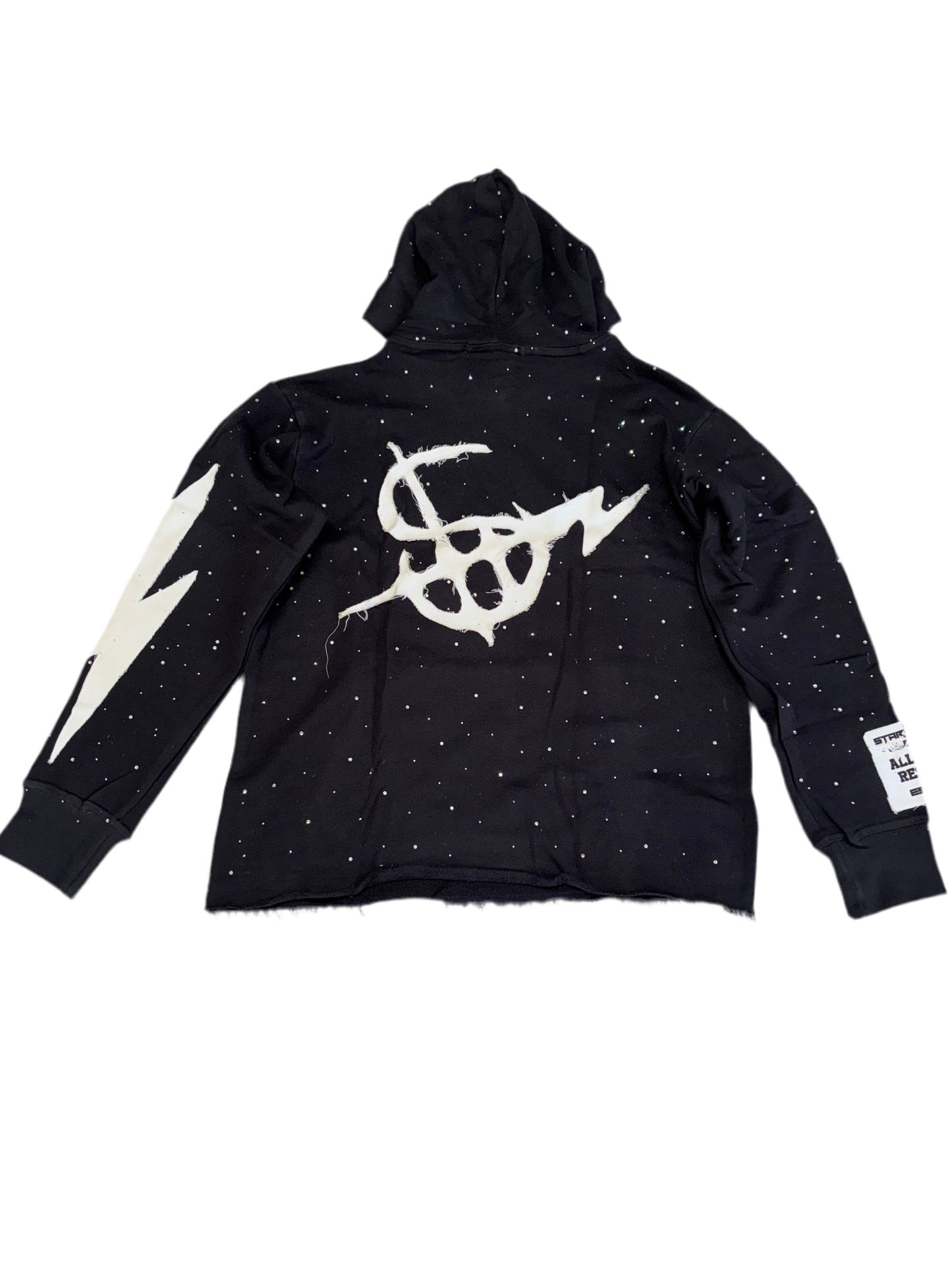Black Rhinestone Hoodie
