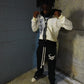 Black Rhinestone sweats