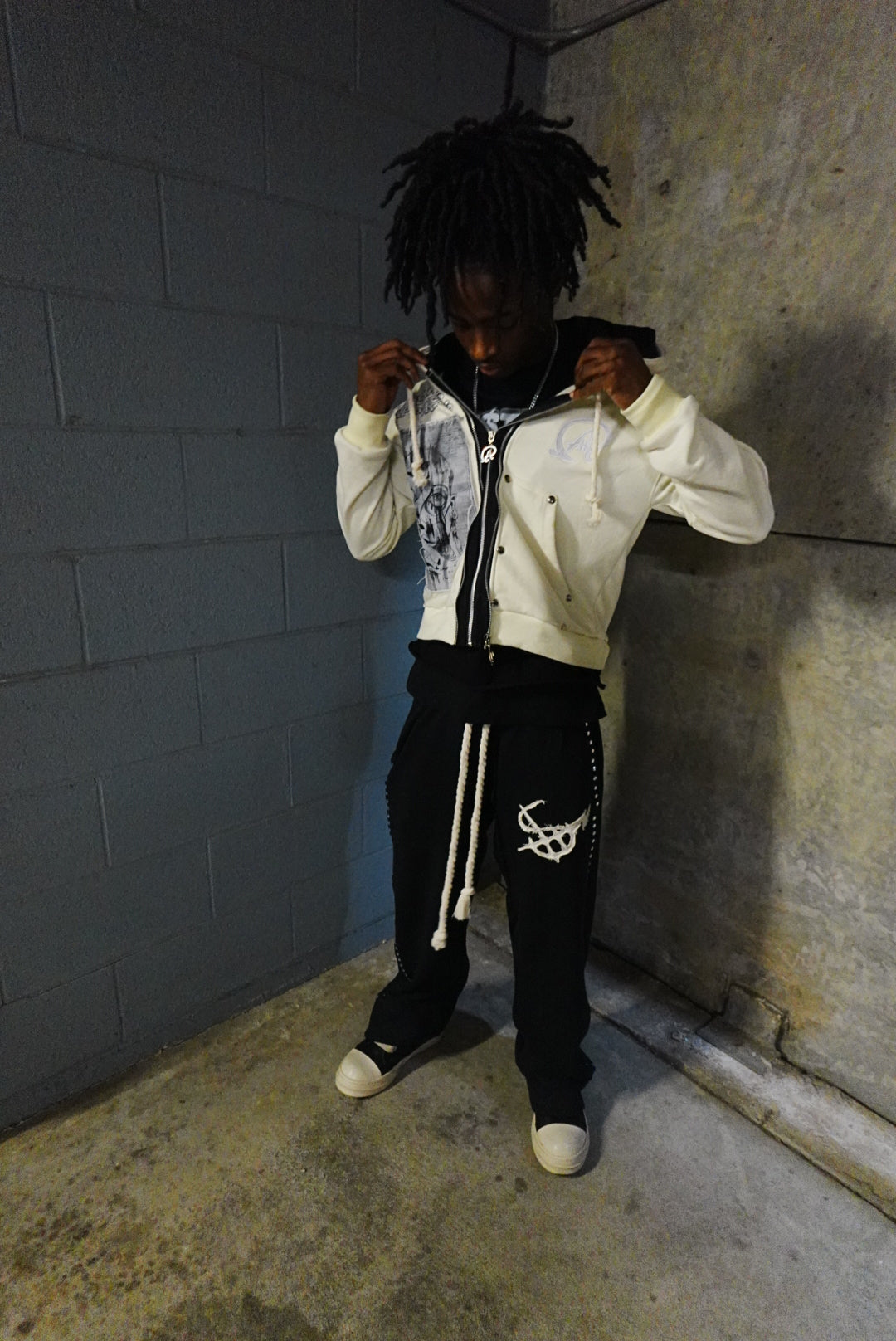 Black Rhinestone sweats