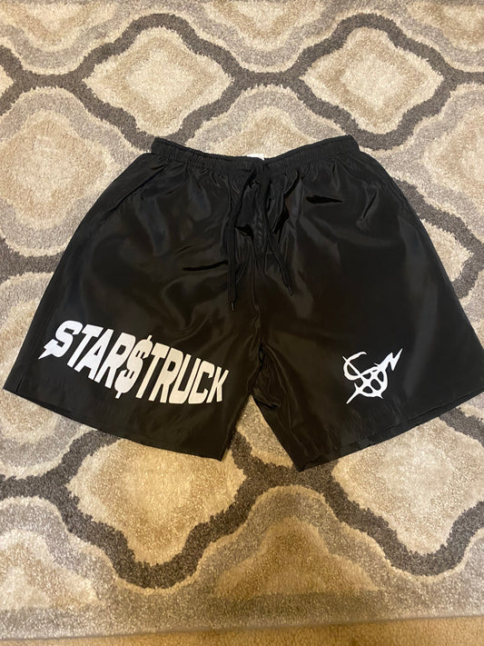 Windbreaker logo shorts