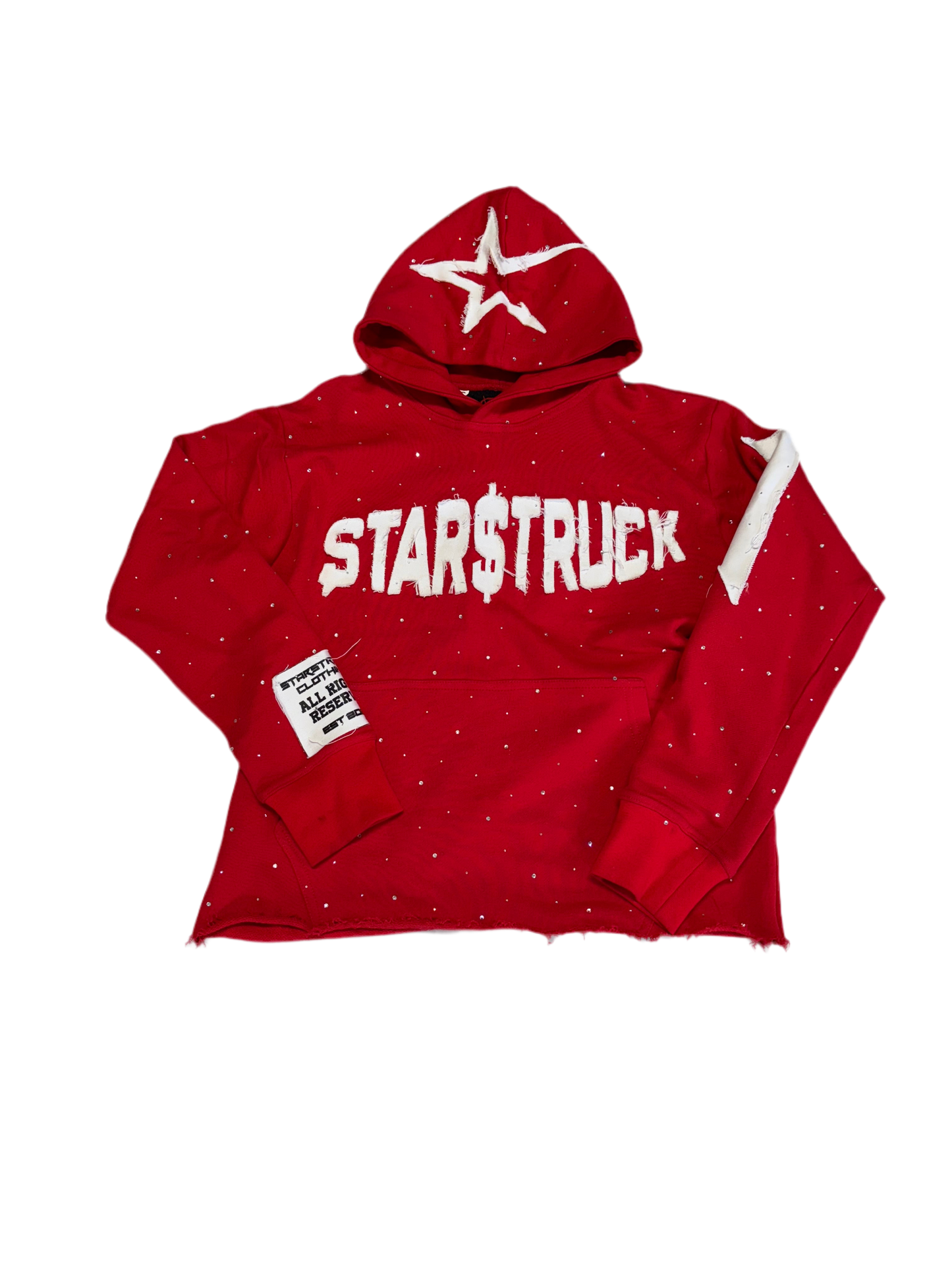 Red Rhinestone Hoodie