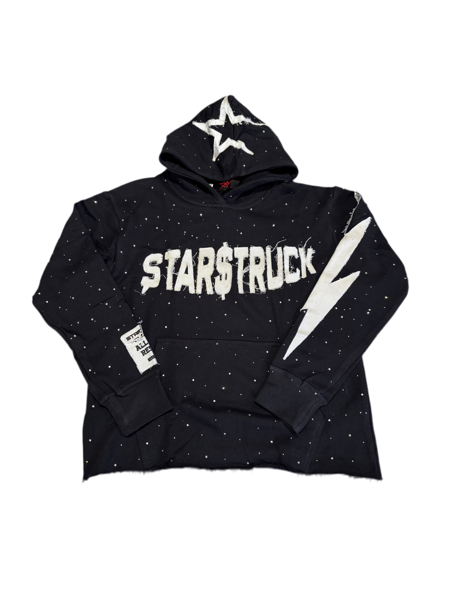Black Rhinestone Hoodie