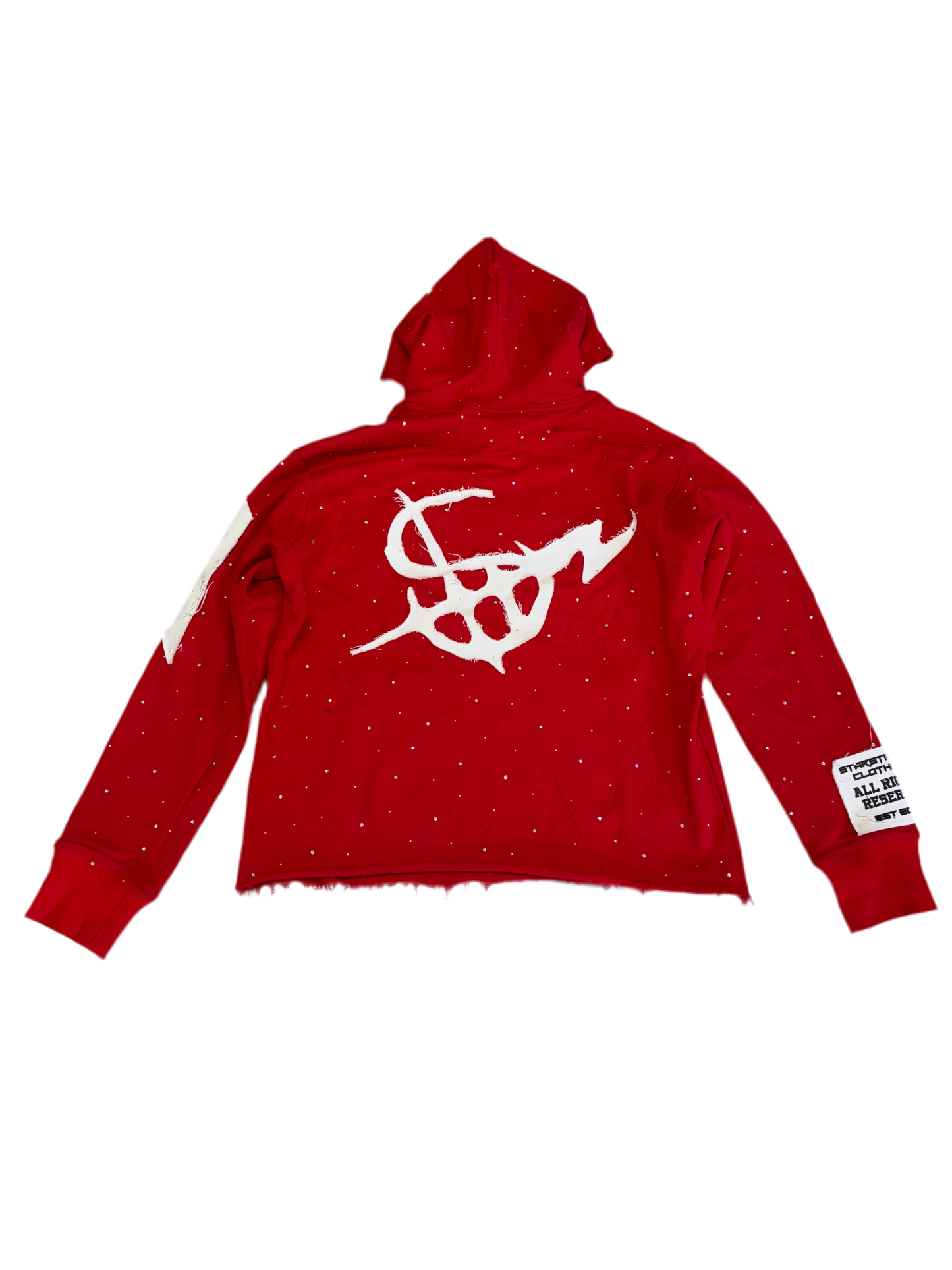 Red Rhinestone Hoodie